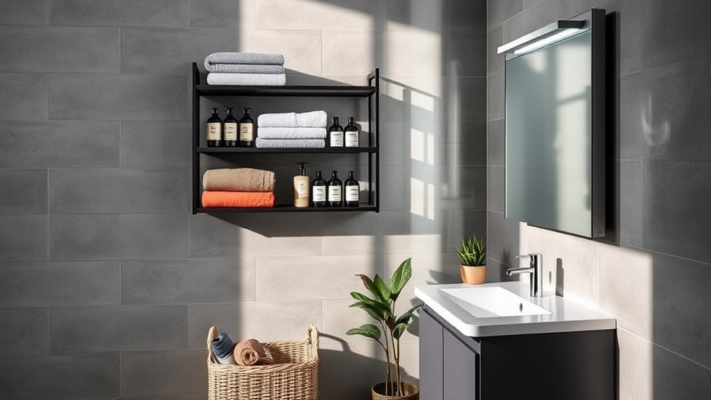 functional bathroom storage solutions