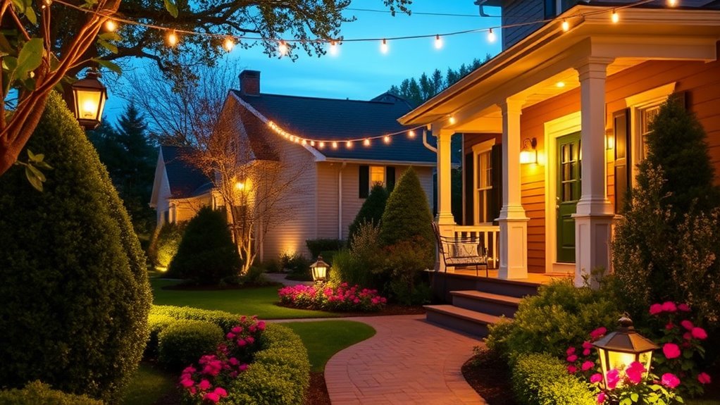 inviting energy efficient outdoor lighting