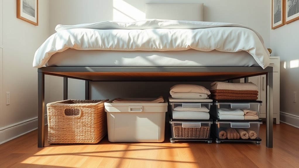maximize space under bed