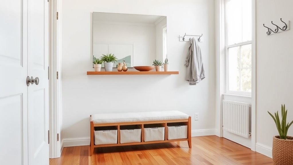 organized inviting entryway space